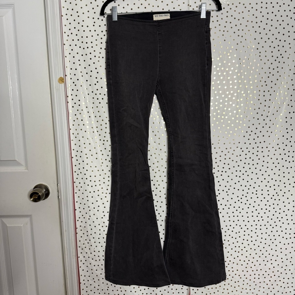 We The Free Charcoal Flare Pants